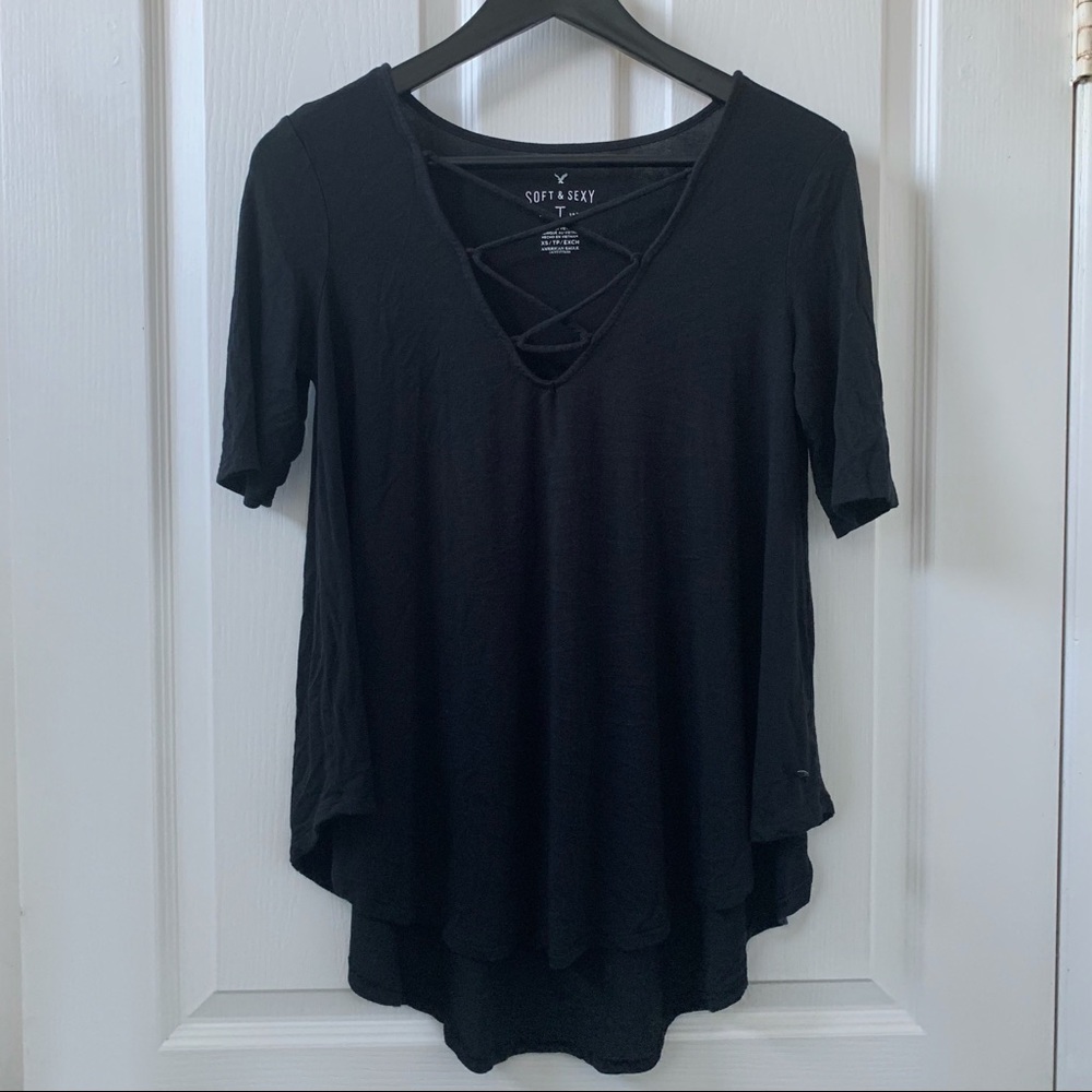 AEO soft & sexy laced top